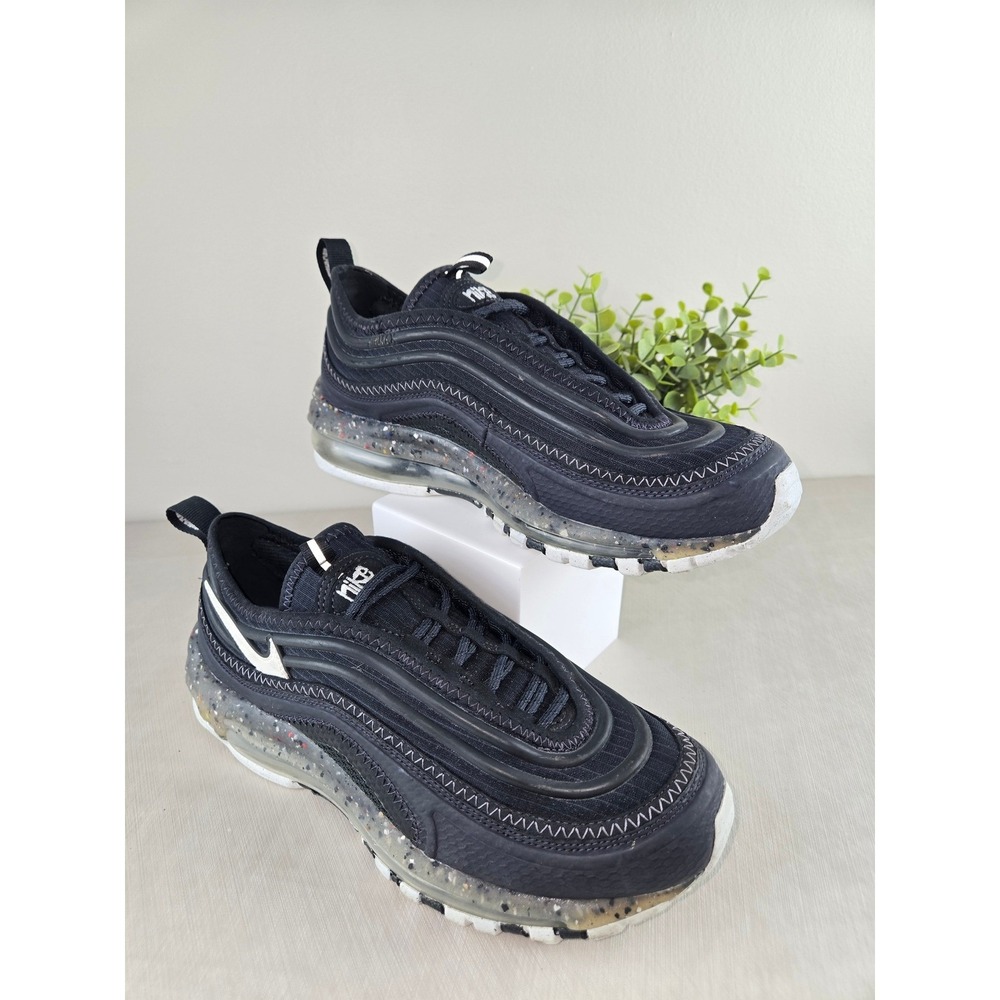 Nike Air Max 97 SE Men's DJ5019 001 Black Speckled Sole Running Shoes US 7.5